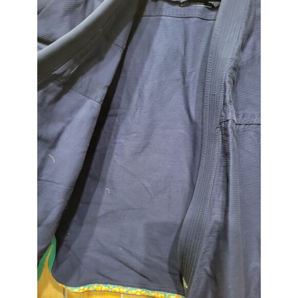 Inverted Gear Panda Brazilian Jiu Jitsu Kimono Adult Sz A2 Medium/ LRG Blue - Picture 8 of 13